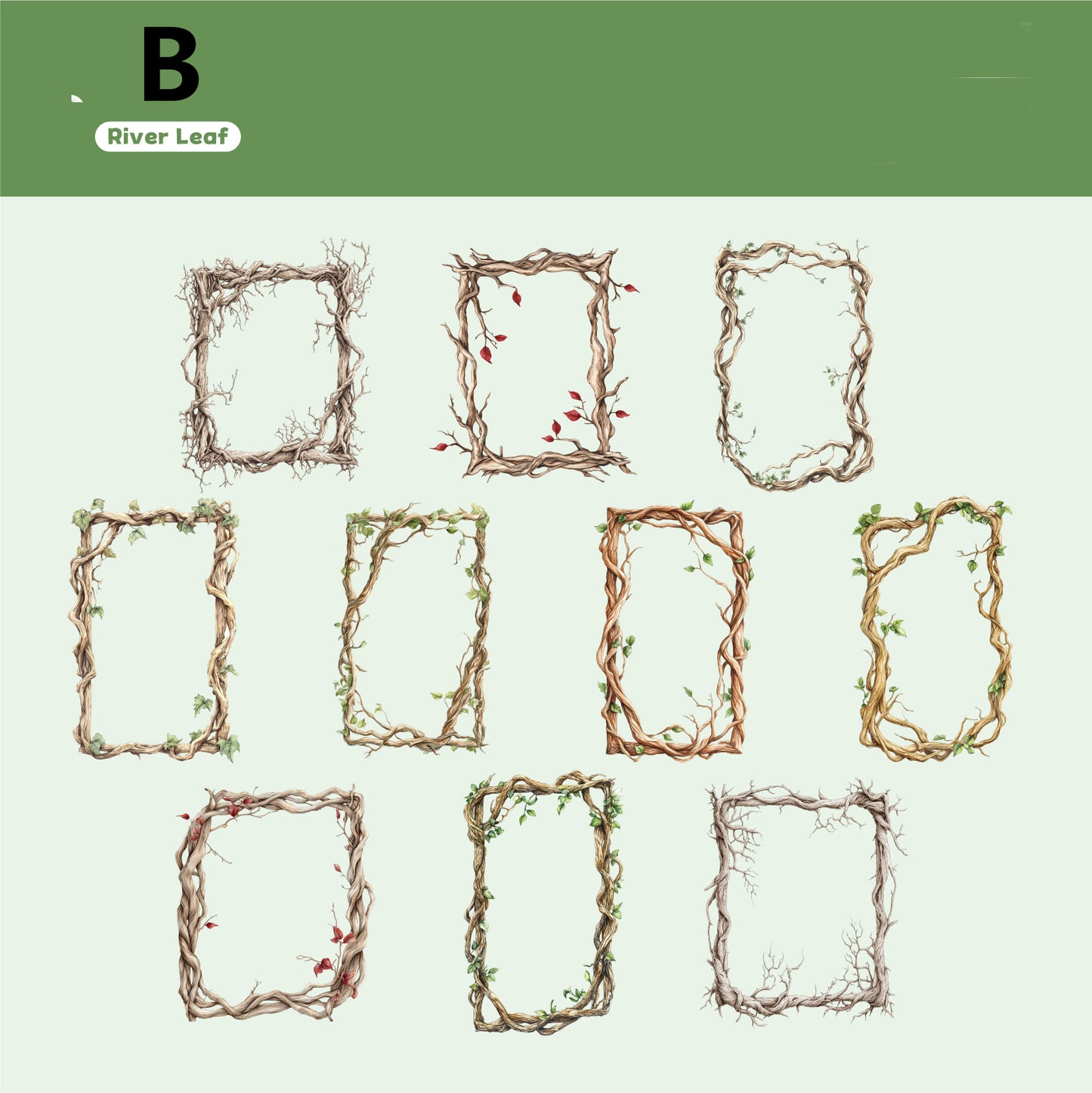 Branch Sticker Pack 20pcs