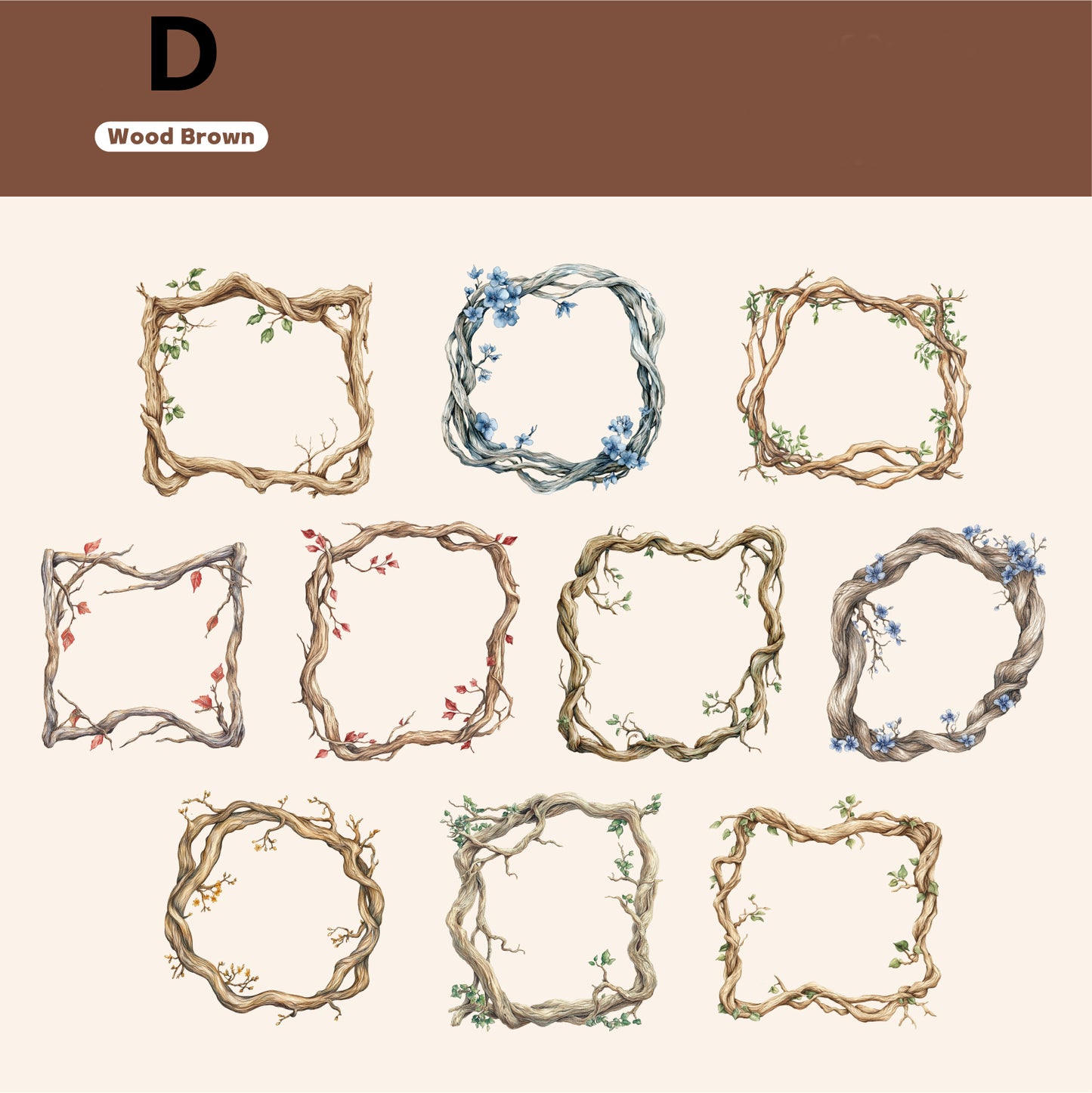 Branch Sticker Pack 20pcs