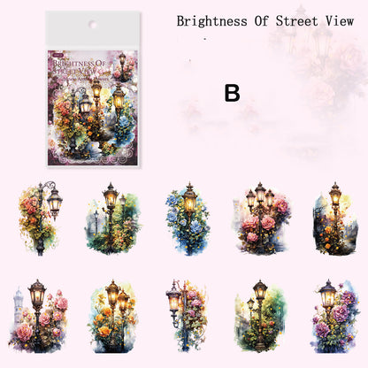 Brightness Among Flowers Stickers 20pcs