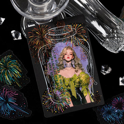 Brilliant Fireworks Paint Sticker 15pcs