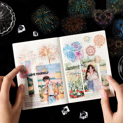 Brilliant Fireworks Paint Sticker 15pcs
