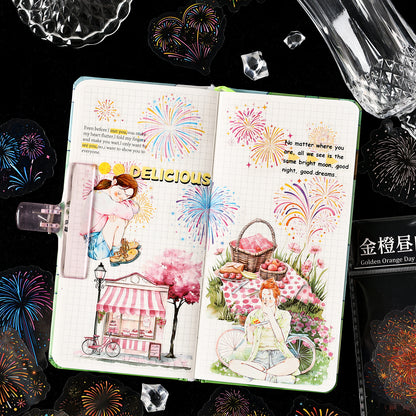 Brilliant Fireworks Paint Sticker 15pcs