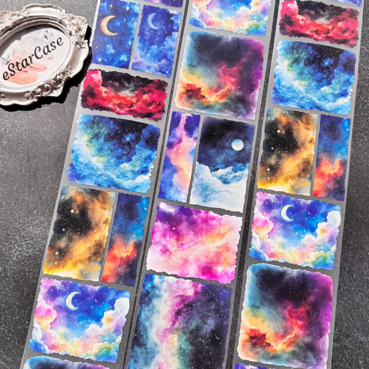 8cm*2m Brilliant Starry Night Tape