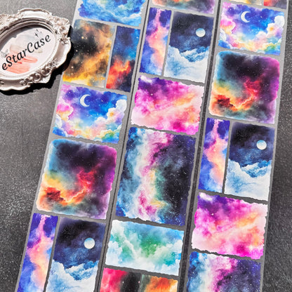 8cm*2m Brilliant Starry Night Tape