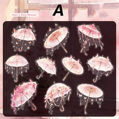 Broken Rain Cloud Umbrella Sticker 20pcs