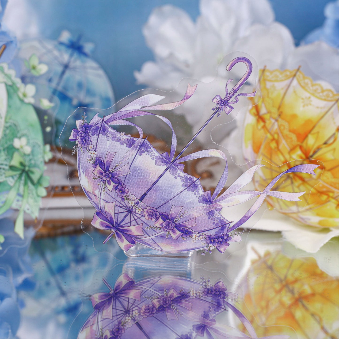 Broken Rain Cloud Umbrella Sticker 20pcs