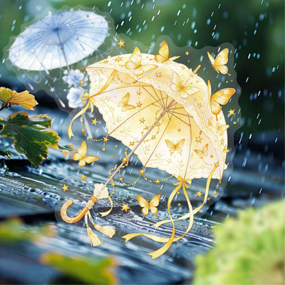 Broken Rain Cloud Umbrella Sticker 20pcs