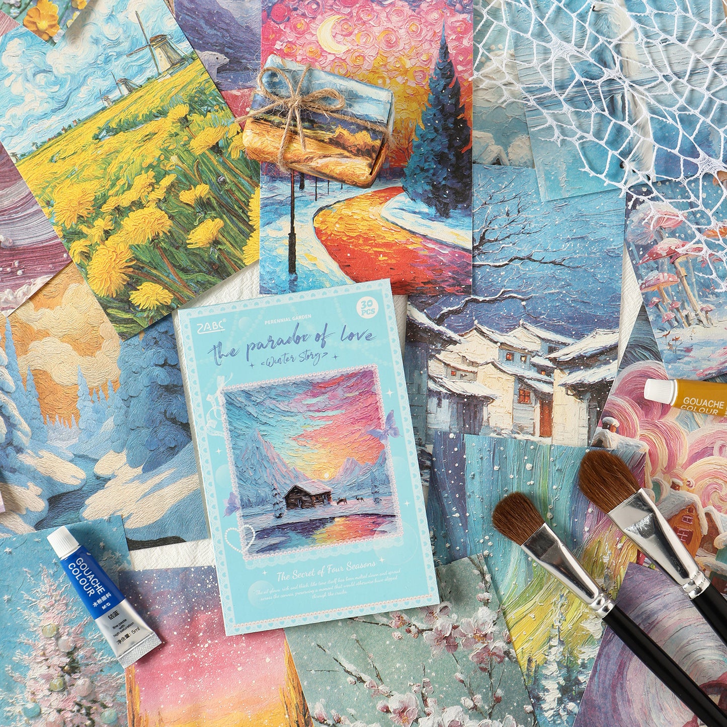 Brushstrokes Of Flower Paper 30pcs