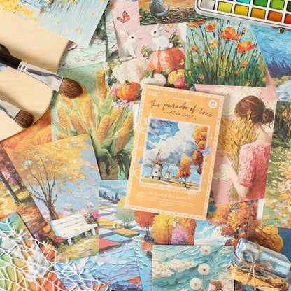 Brushstrokes Of Flower Paper 30pcs