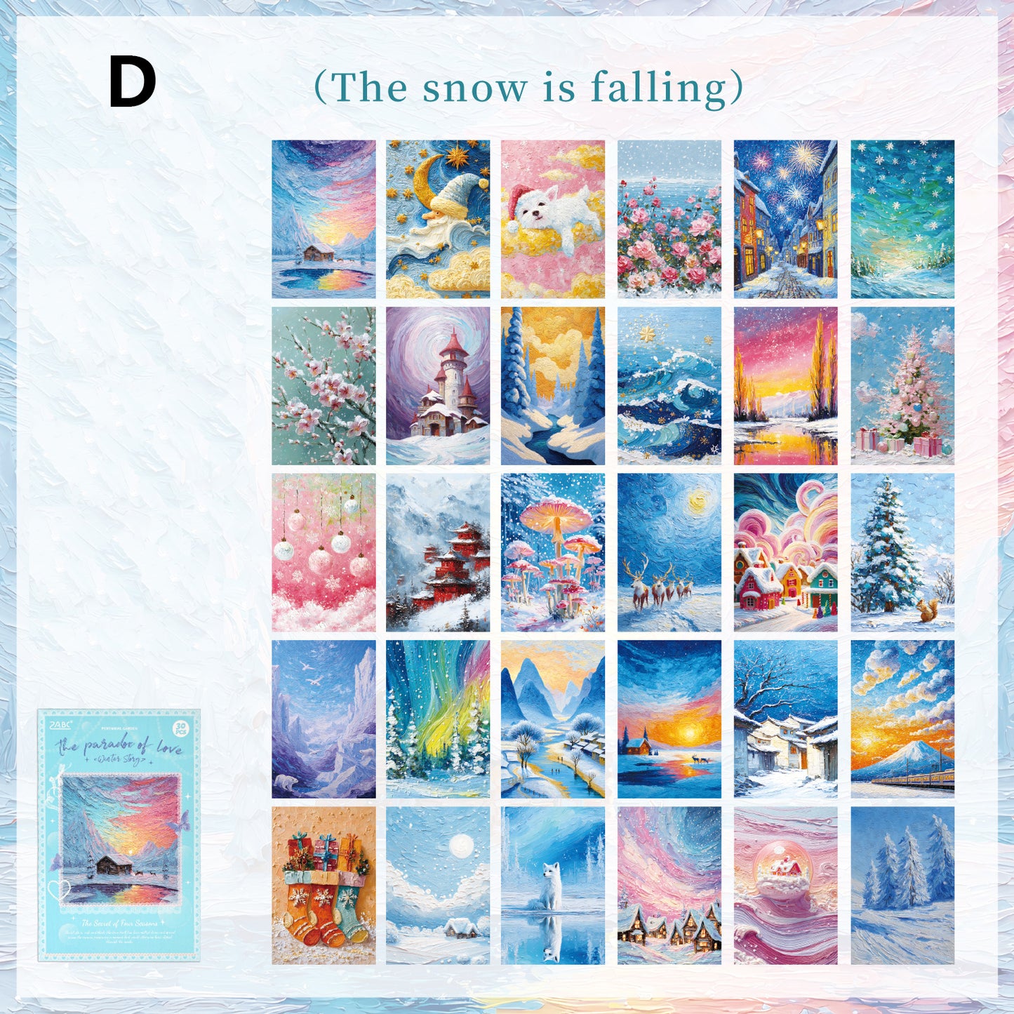 Brushstrokes Of Flower Paper 30pcs