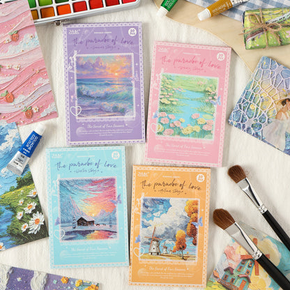 Brushstrokes Of Flower Paper 30pcs