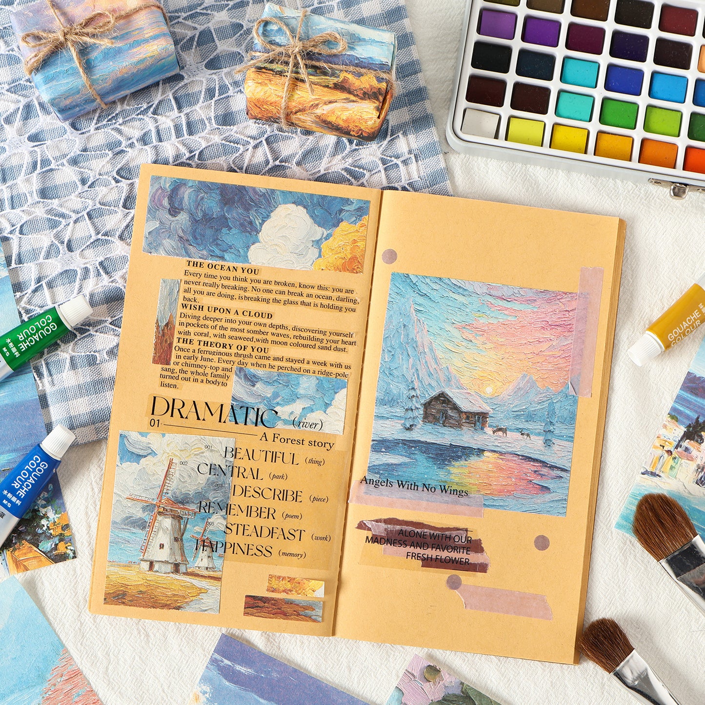 Brushstrokes Of Flower Paper 30pcs