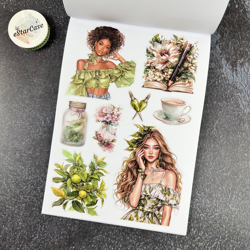 Fresh Green Sticker Book