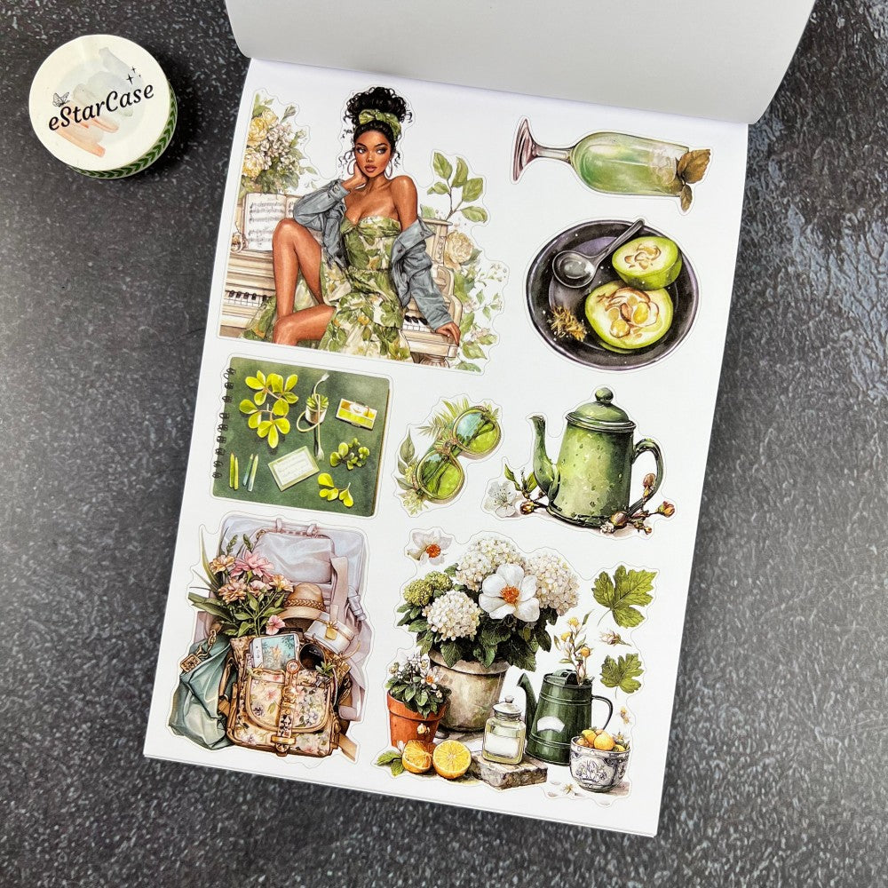 Fresh Green Sticker Book