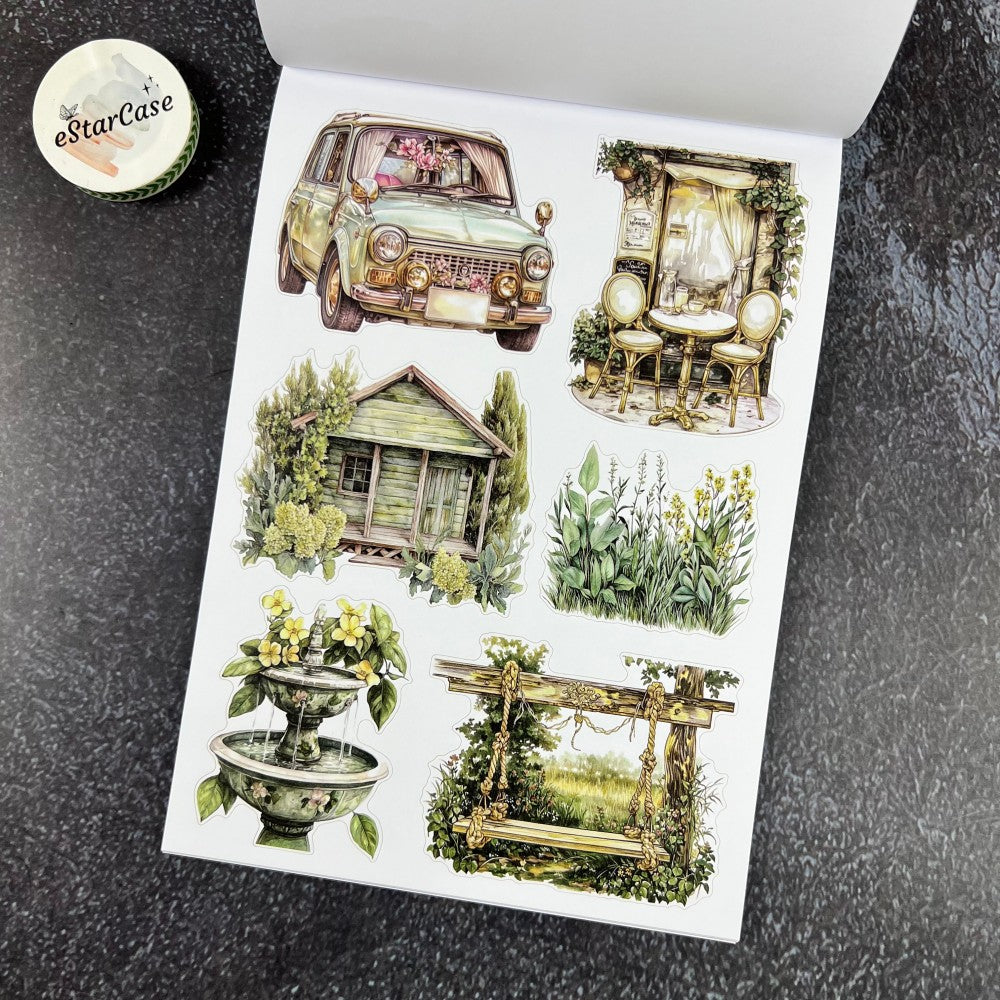 Fresh Green Sticker Book