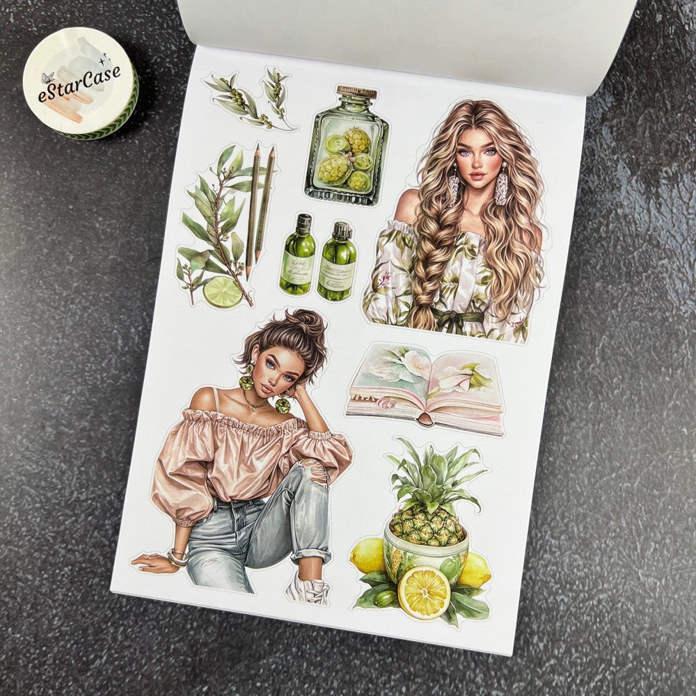 Fresh Green Sticker Book