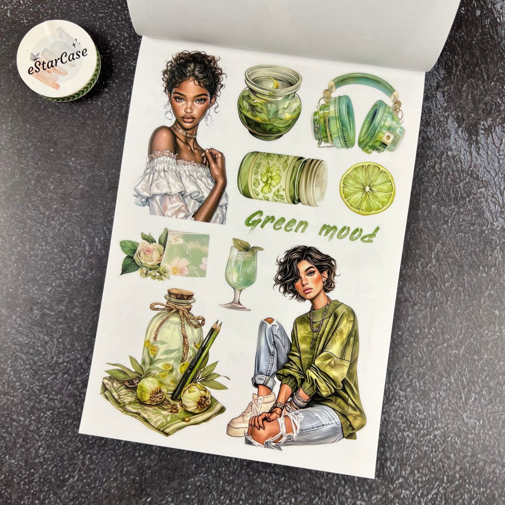 Fresh Green Sticker Book