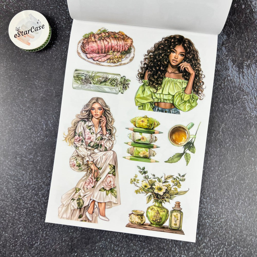 Fresh Green Sticker Book