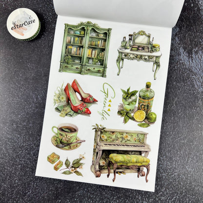 Fresh Green Sticker Book