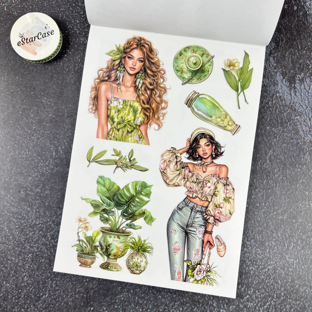 Fresh Green Sticker Book