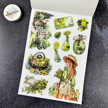 Fresh Green Sticker Book