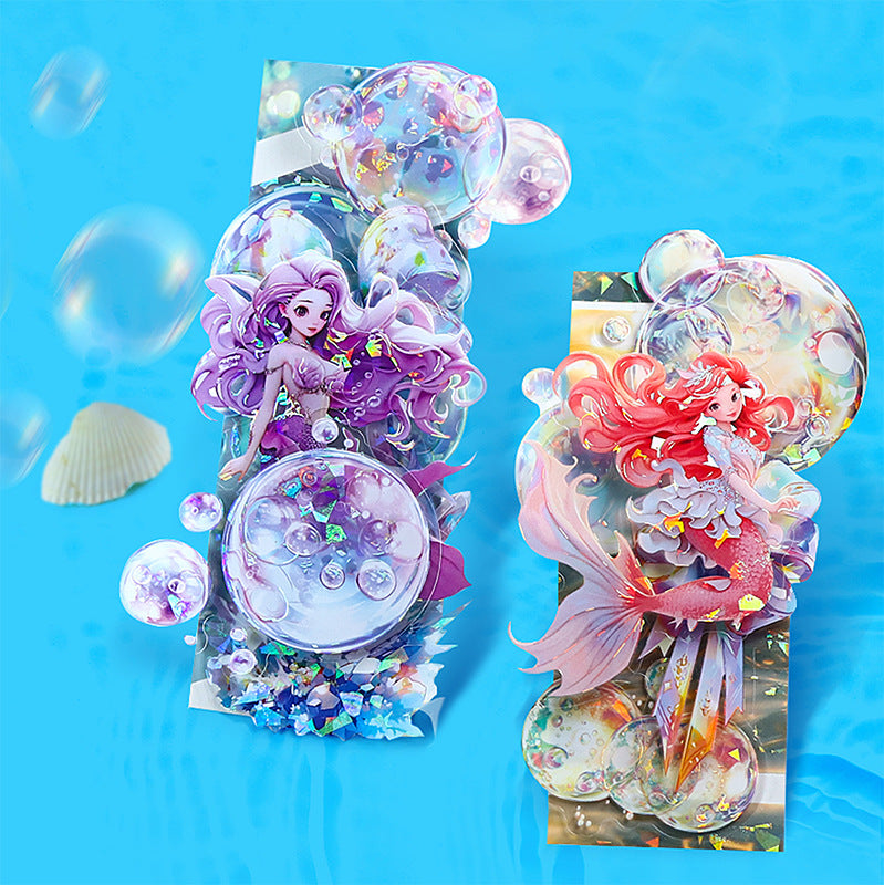 Bubble Mermaid Sticker 10pcs
