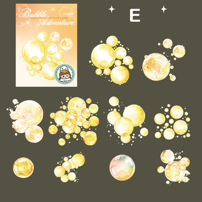 Bubble stickers 10pcs