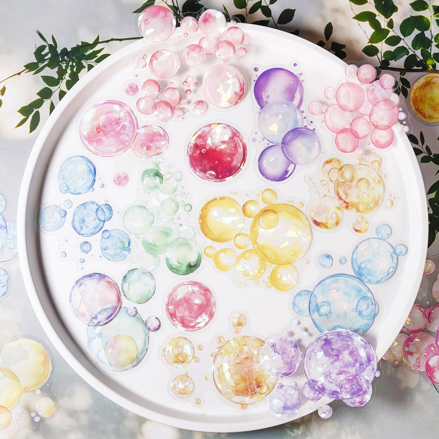 Bubble stickers 10pcs