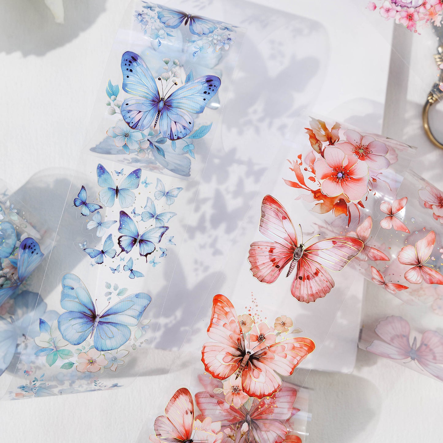 Butterflies Dance Among Flowers All Tape
