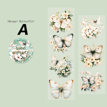 Butterflies Dance Among Flowers All Tape
