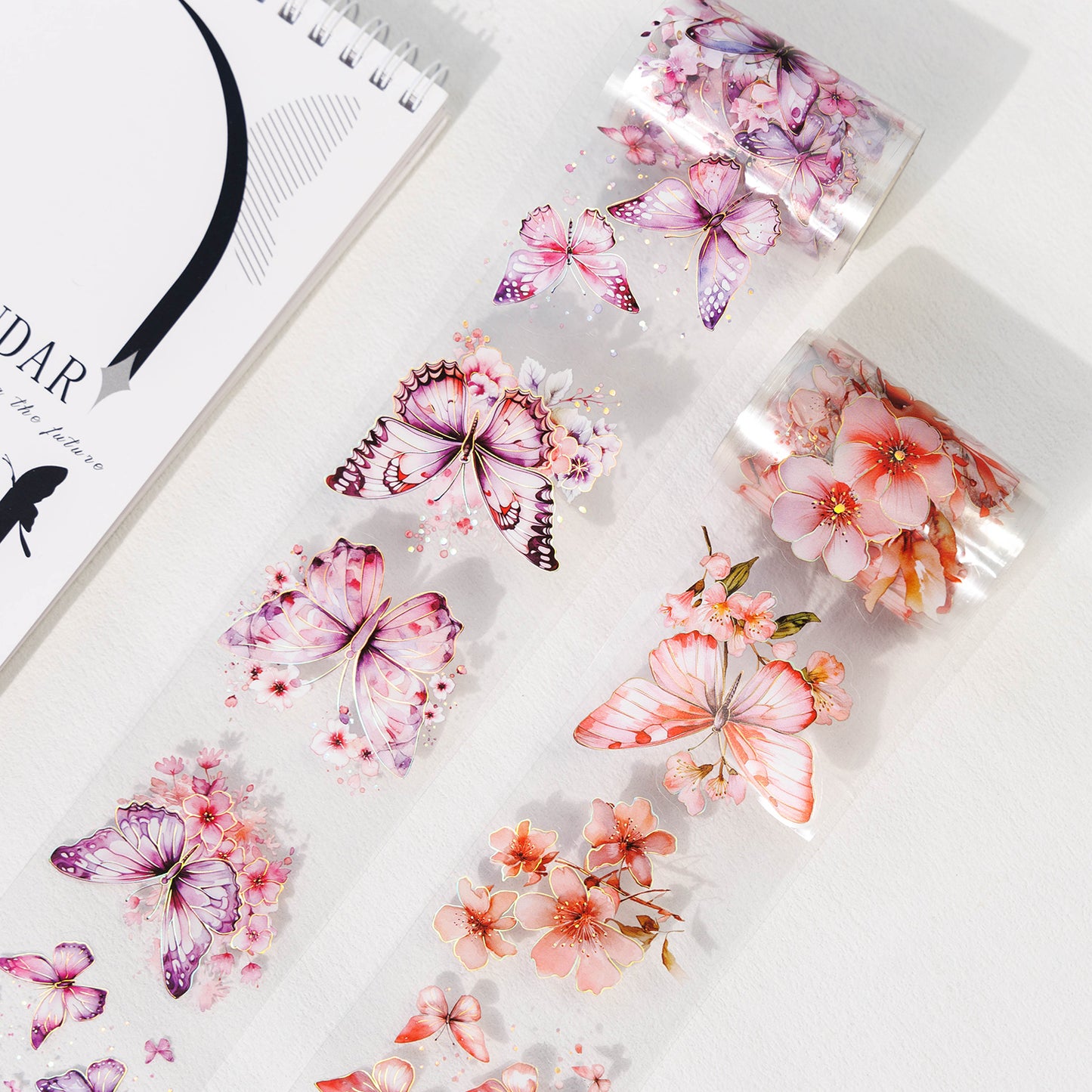 Butterflies Dance Among Flowers All Tape