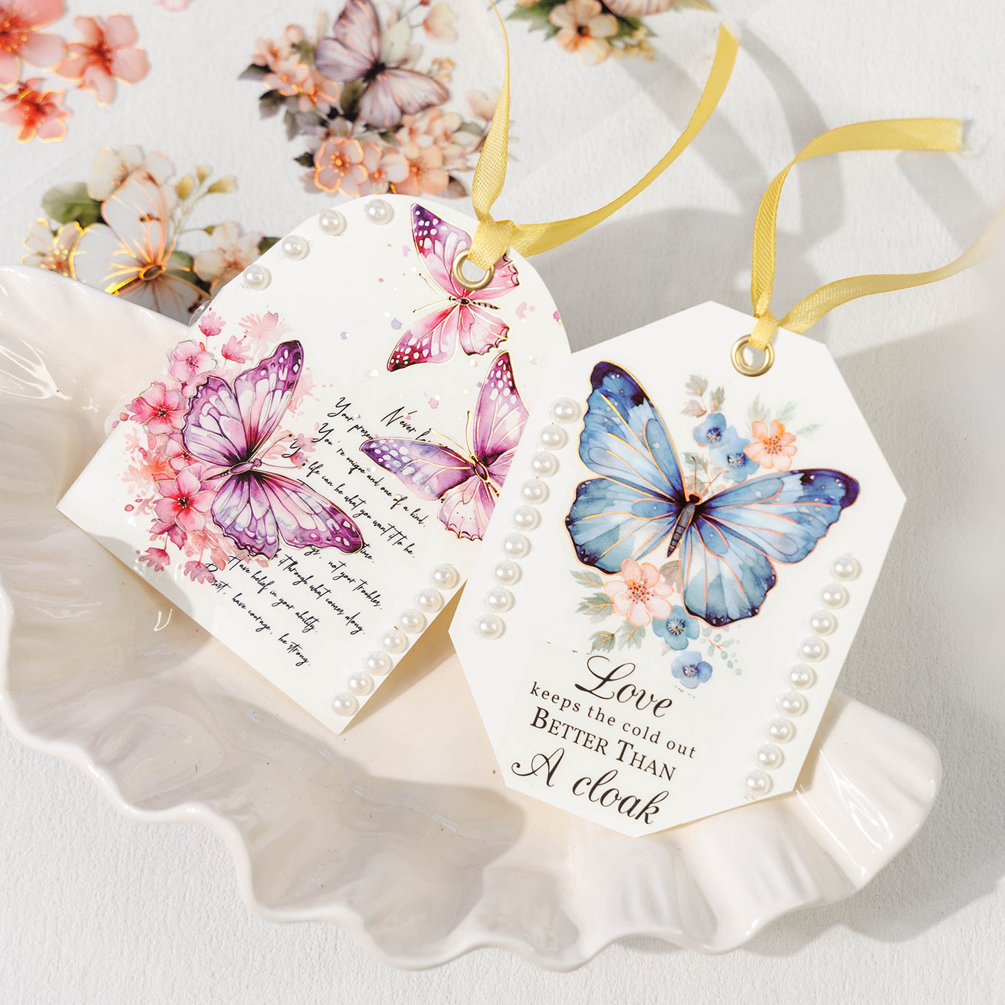 Butterflies Dance Among Flowers All Tape