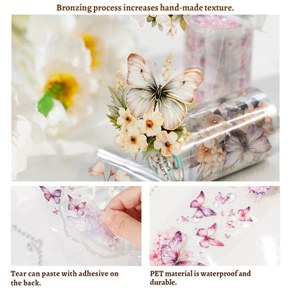 Butterflies Dance Among Flowers All Tape