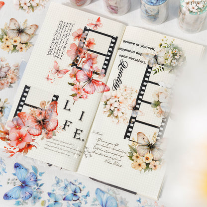 Butterflies Dance Among Flowers All Tape