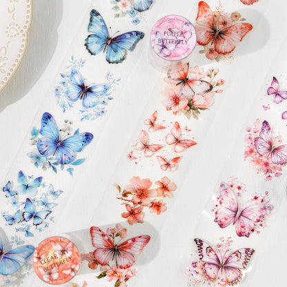 Butterflies Dance Among Flowers All Tape