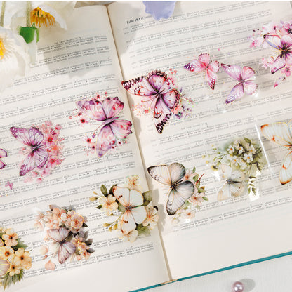 Butterflies Dance Among Flowers All Tape