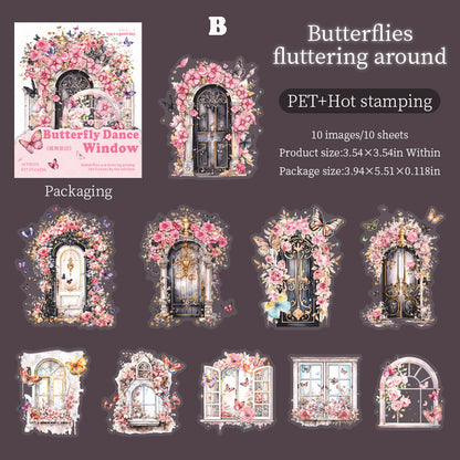 Butterfly Dancing Window Sticker 10pcs