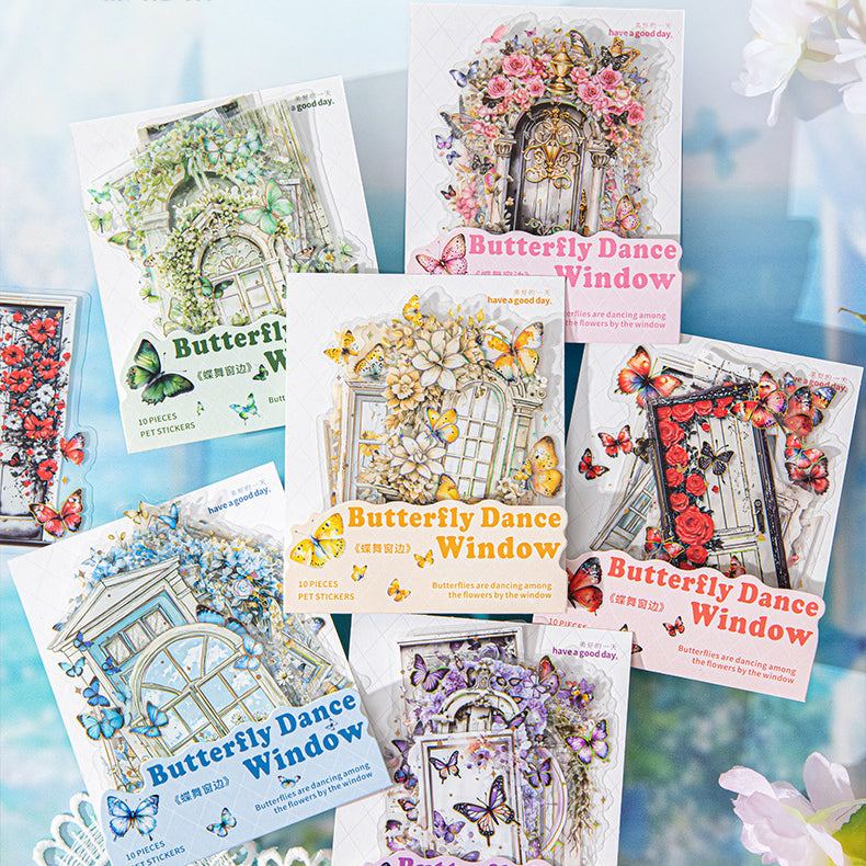 Butterfly Dancing Window Sticker 10pcs