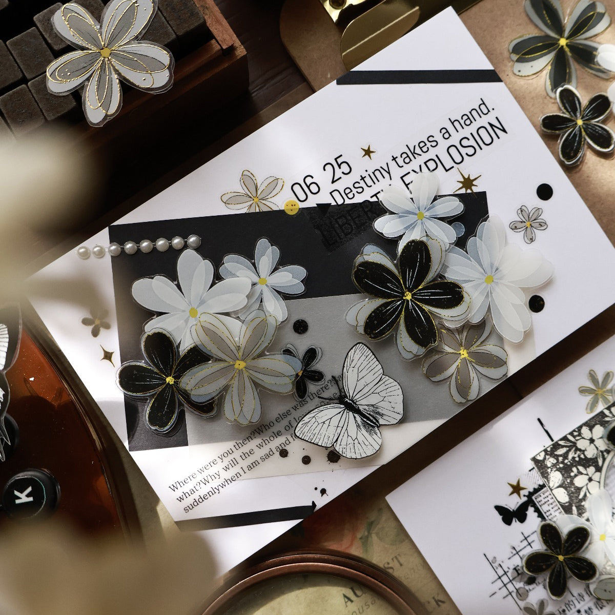 6cm*100cm Butterfly Pre-cut Tape