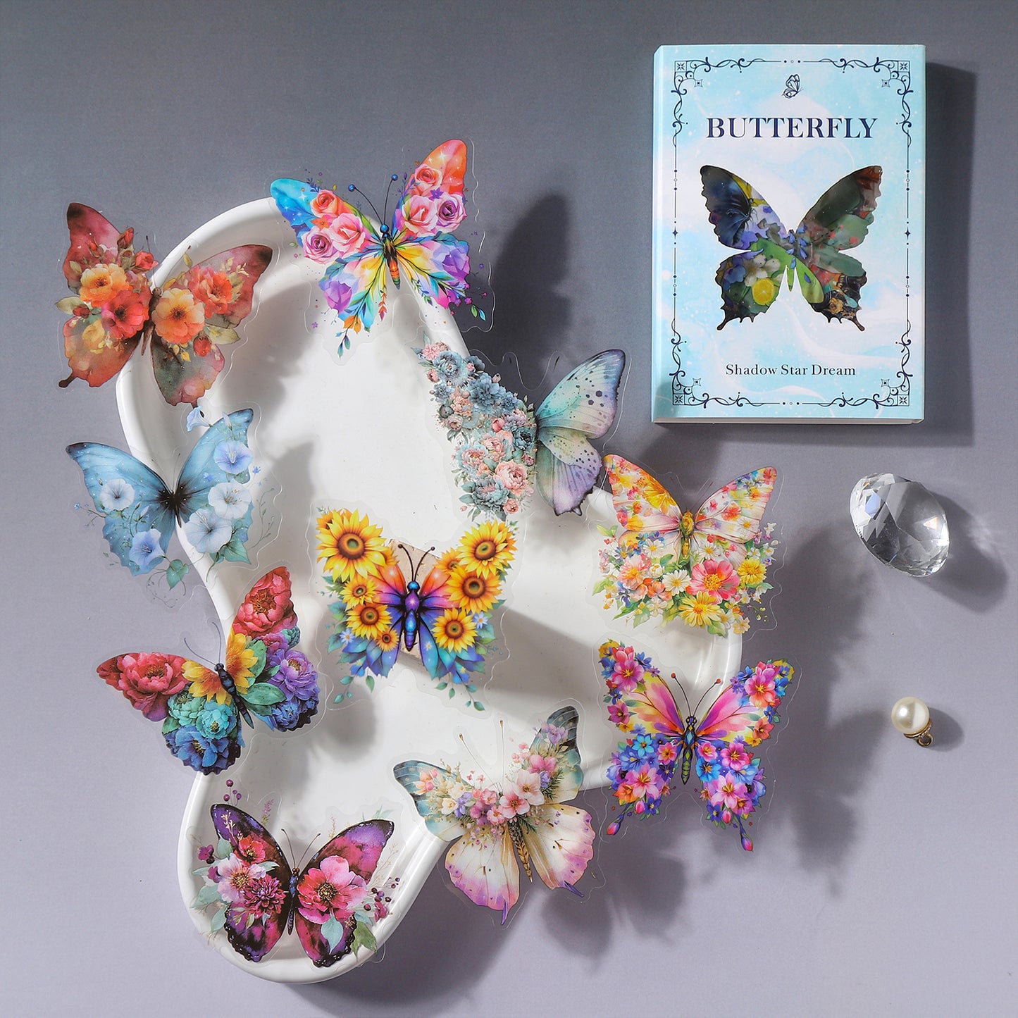 Butterfly Shadow Star Dream Sticker 50pcs
