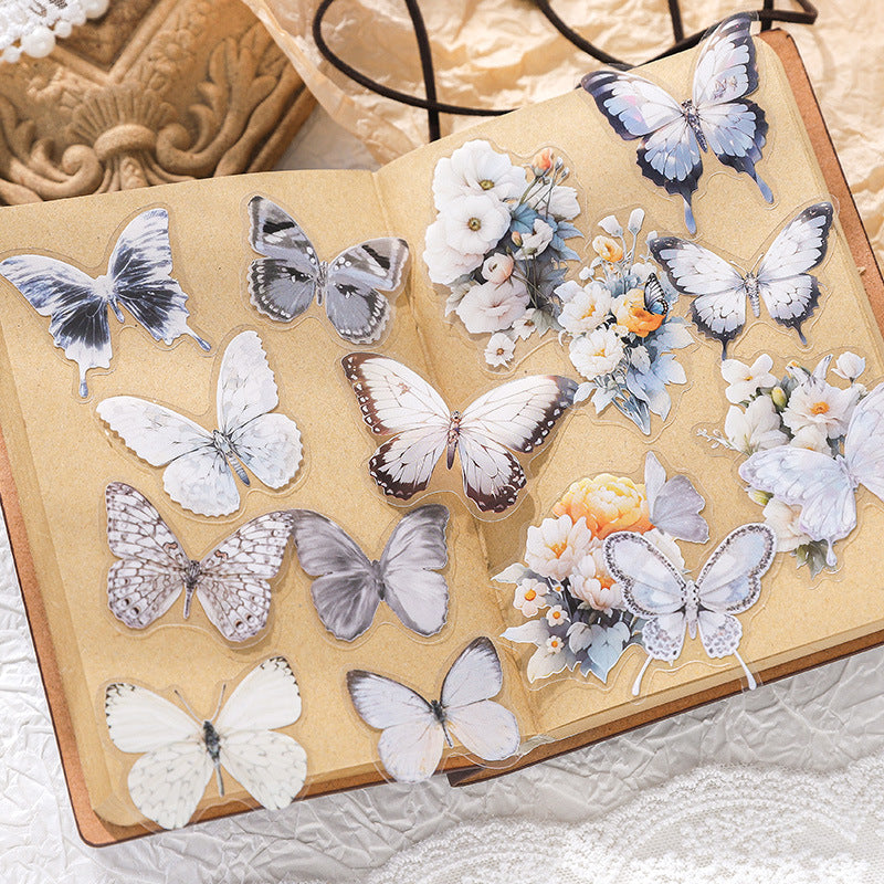 Butterfly Shadow Stickers 40pcs