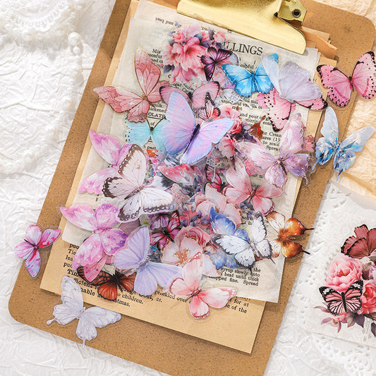 Butterfly Shadow Stickers 40pcs