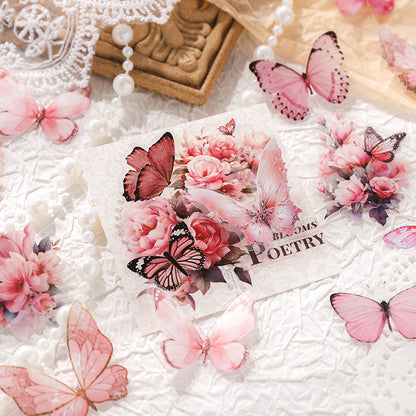 Butterfly Shadow Stickers 40pcs