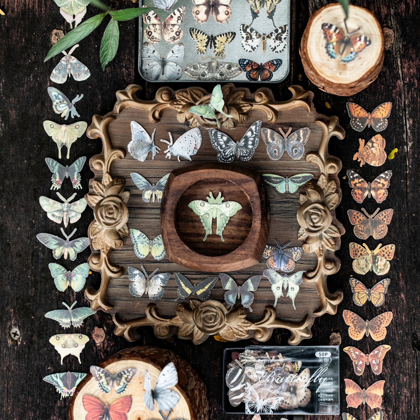 Butterfly Stickers 50pcs