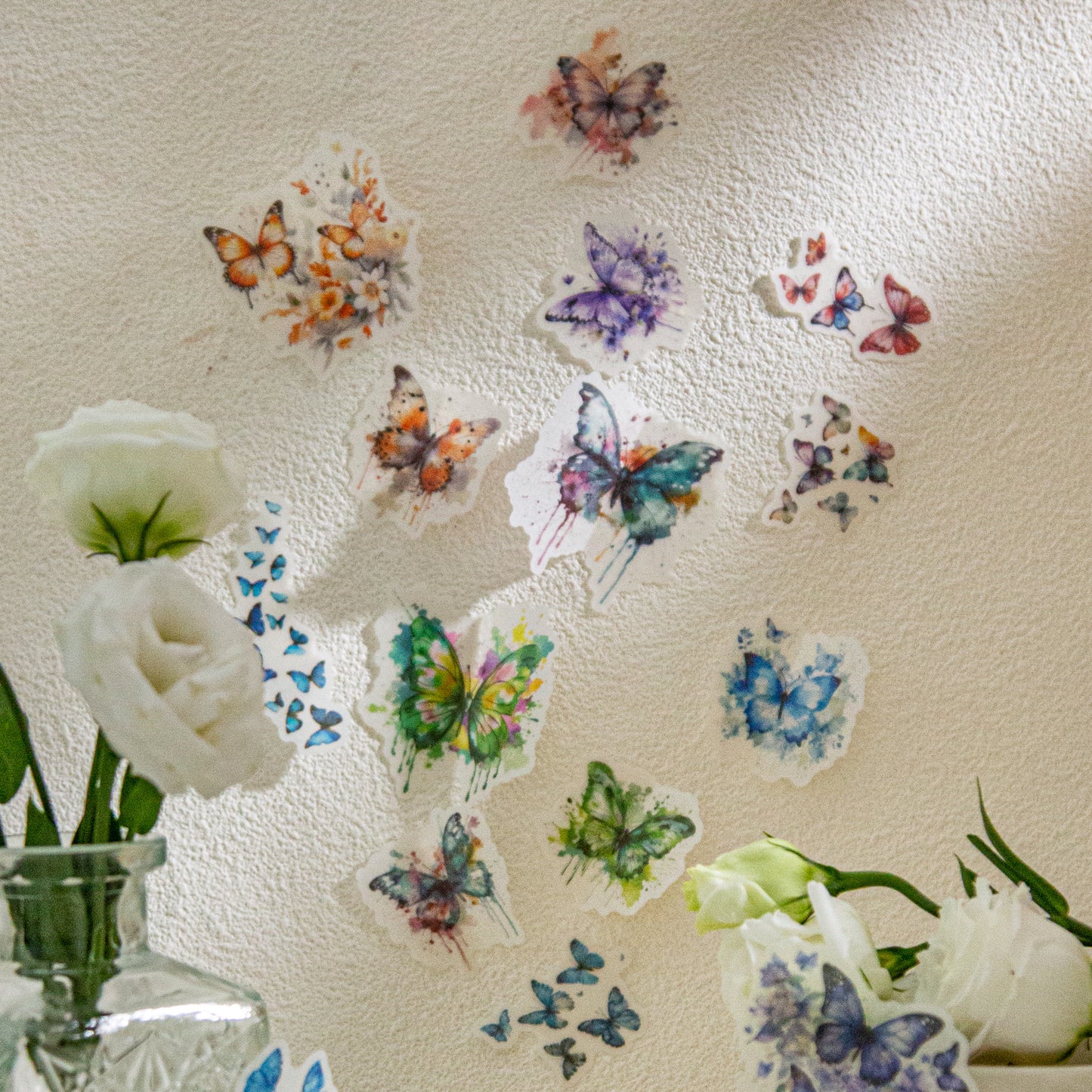 Butteryfly Blossoms Stickers 20pcs