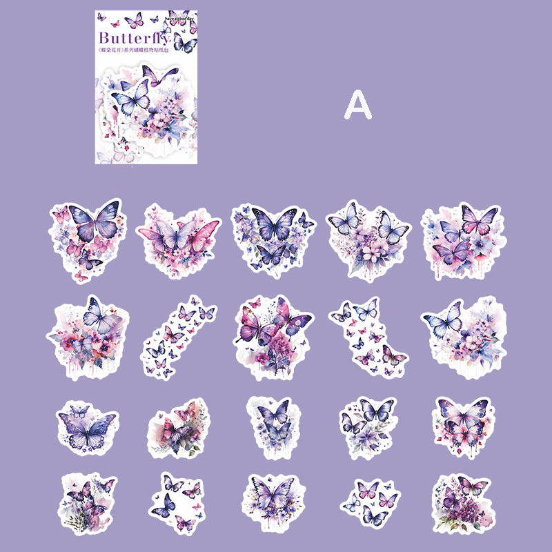 Butteryfly Blossoms Stickers 20pcs