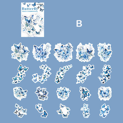 Butteryfly Blossoms Stickers 20pcs