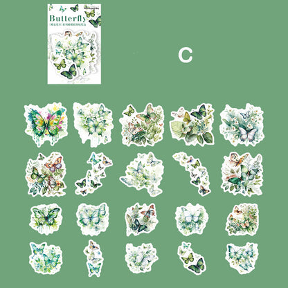 Butteryfly Blossoms Stickers 20pcs