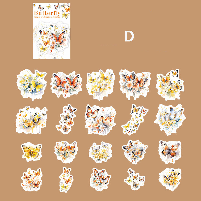 Butteryfly Blossoms Stickers 20pcs