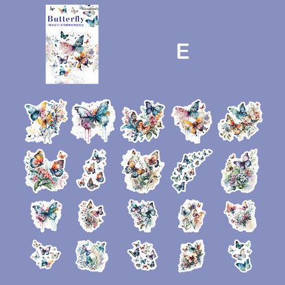 Butteryfly Blossoms Stickers 20pcs